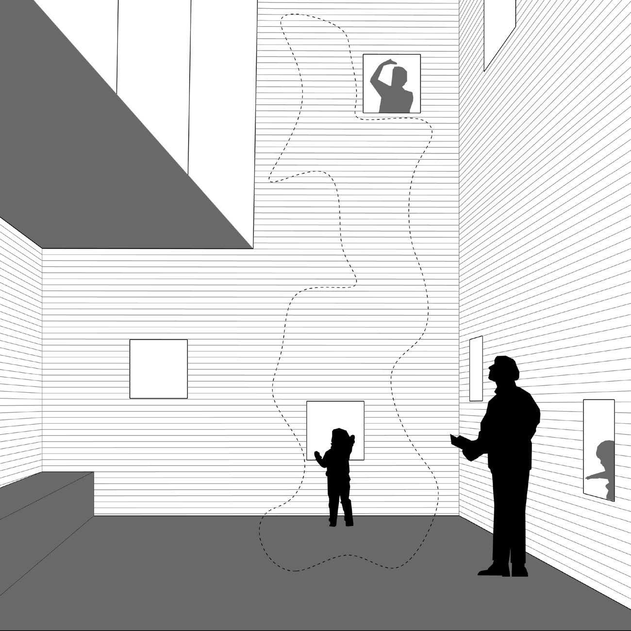 Learning Across Levels, interior perspective